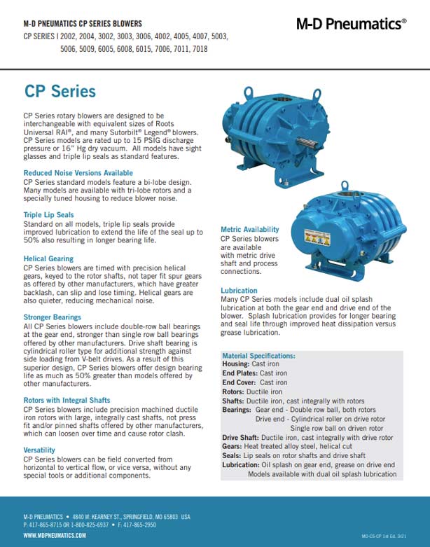 CP Series Rotary Blowers