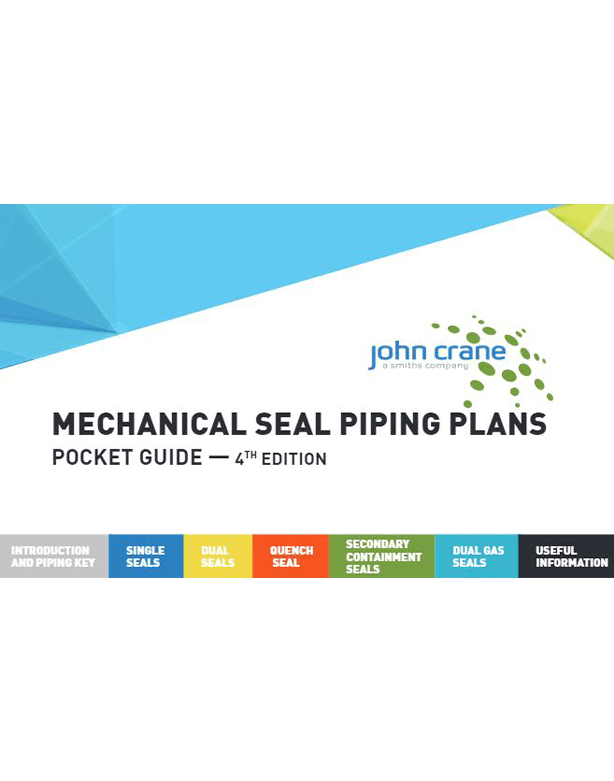 Mechanical Seal Piping Plans Reference Booklet 