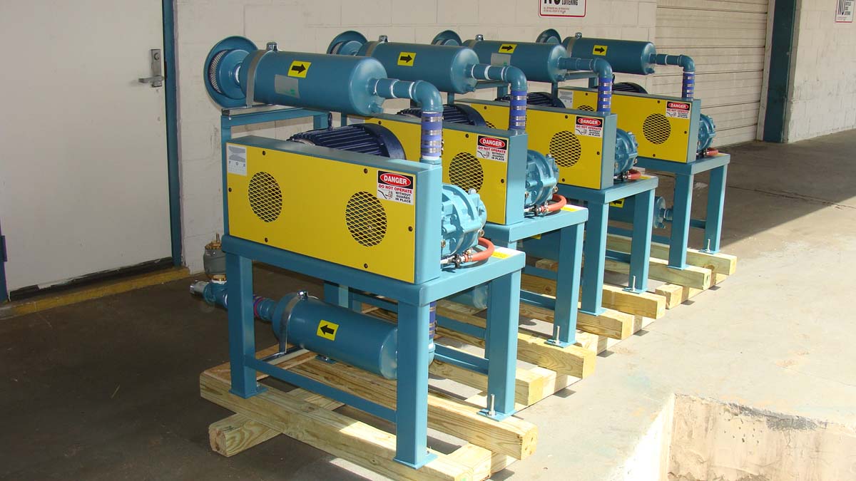 10 HP Rotary lobe conveying blower packages