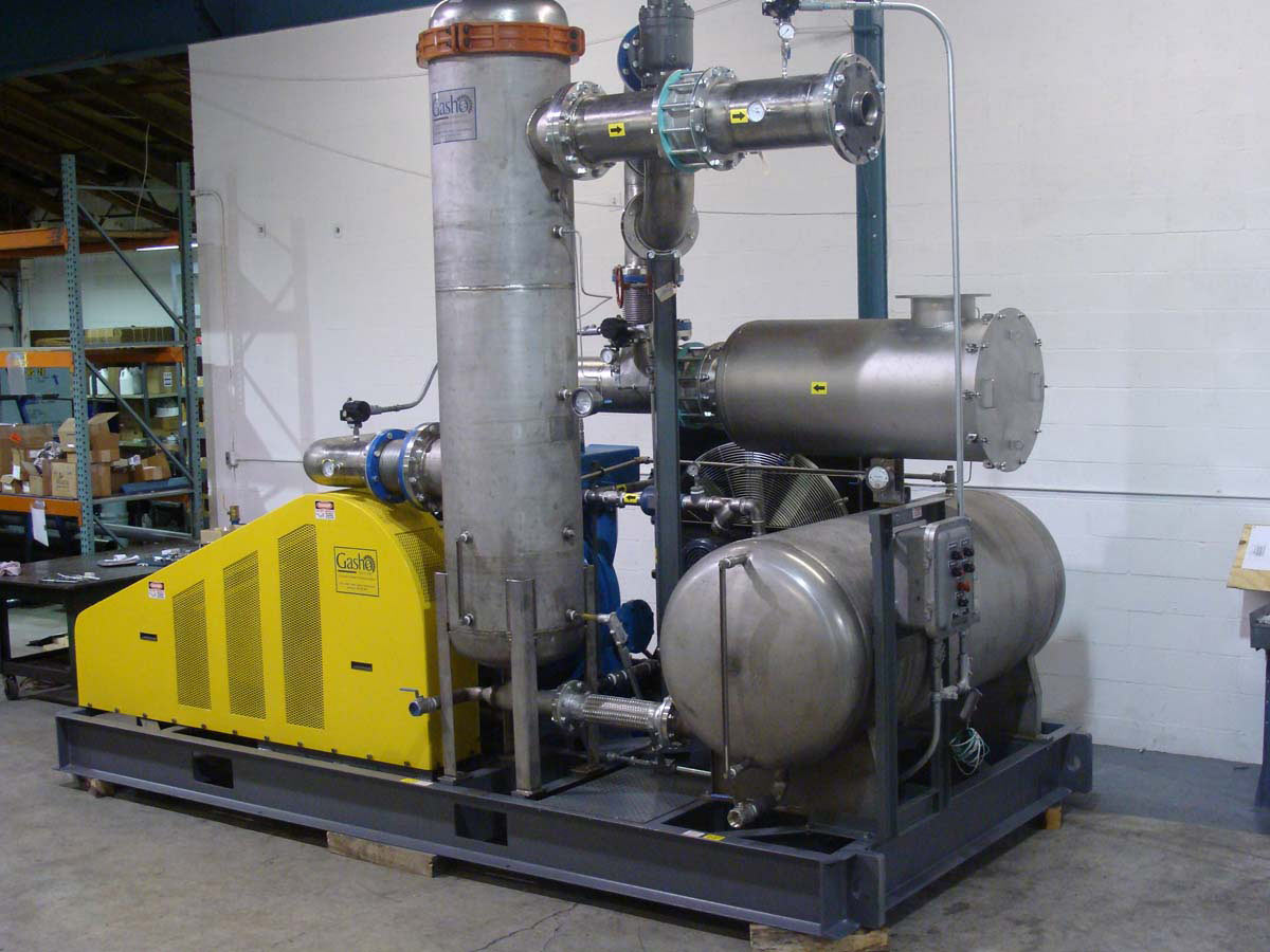 Gasho SS Oil Sealed Liquid Ring Biogas Compressor