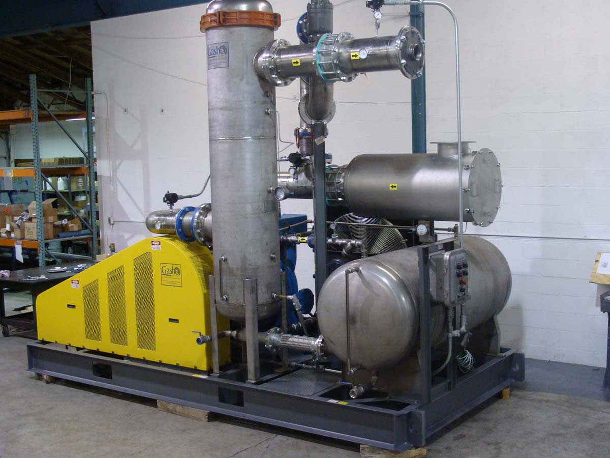 Gasho SS Oil Sealed Liquid Ring Biogas Compressor