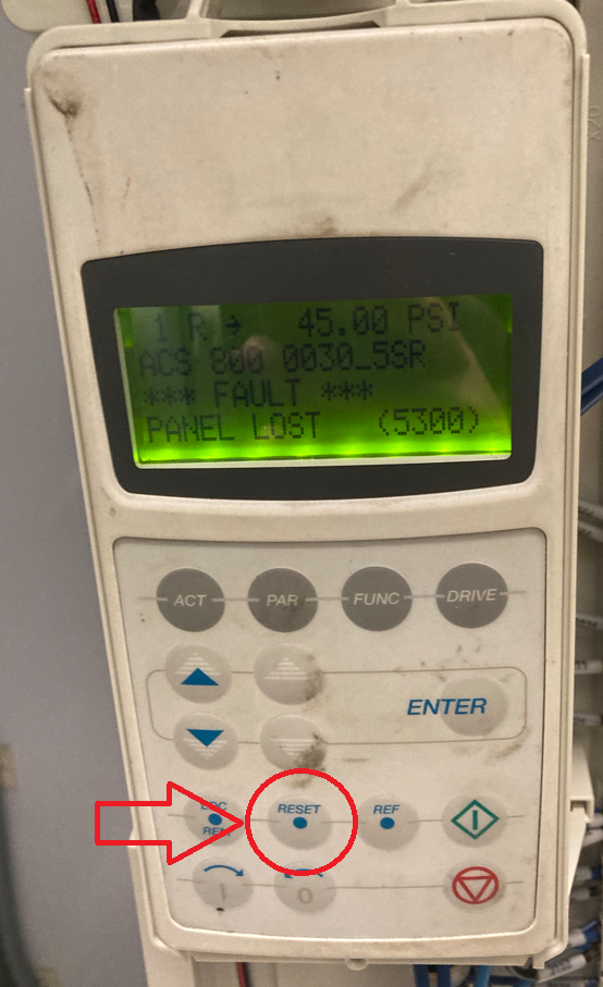 How Do I Reset A Fault On A PumpSmart 220 Variable Speed Drive?