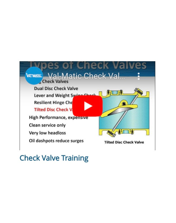 Check Valve Training